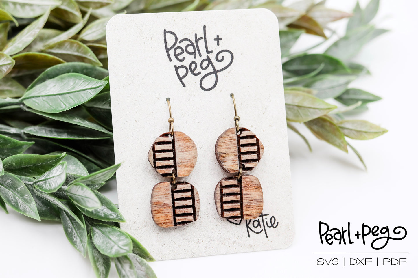 Ladder Step 2 Part Laser Earring Digital Download File-Oct2024