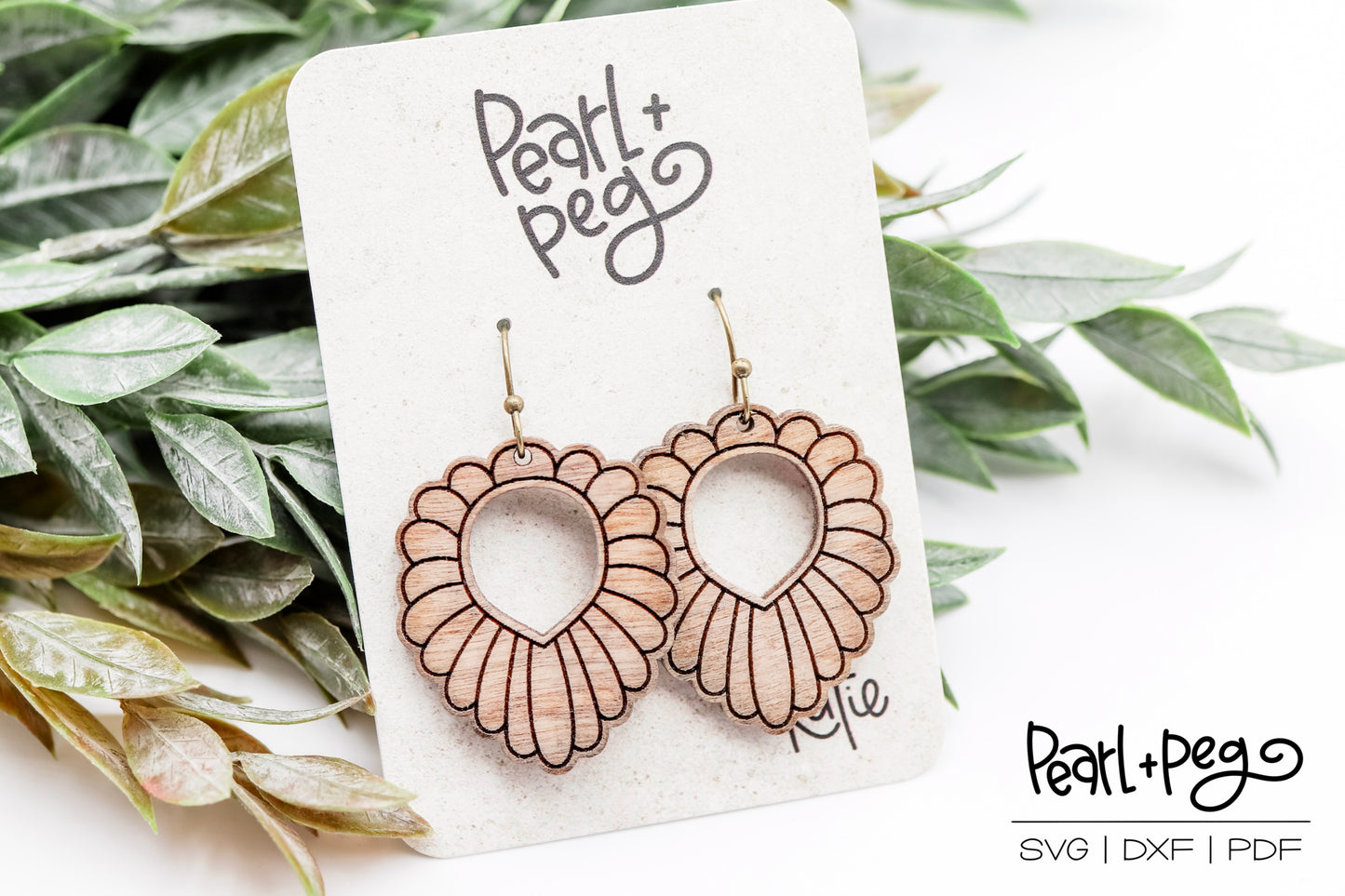 Simple Draped Hoop 2 Options Laser Engrave Digital Download-June2024