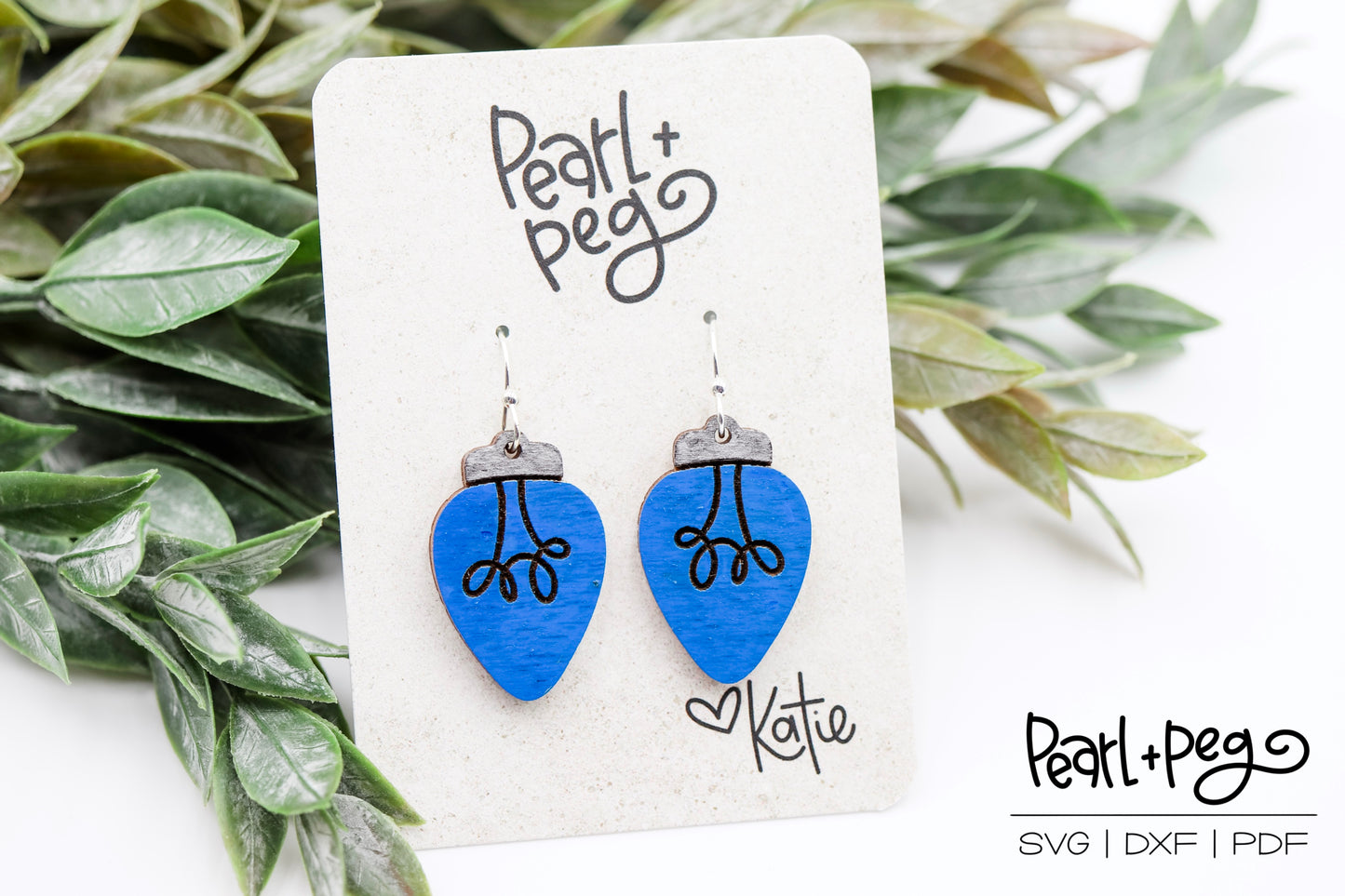 Cute Light Bulb Laser Earring Digital Download File-Nov2024