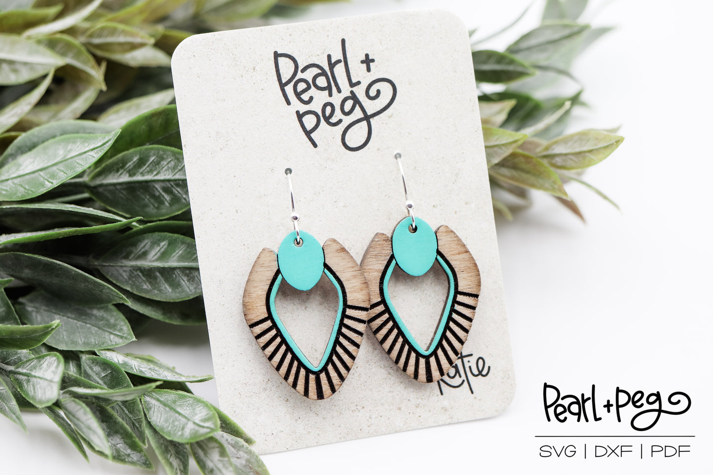 Button Lined Hoop Laser Engraved Earring Digital Download-July2024