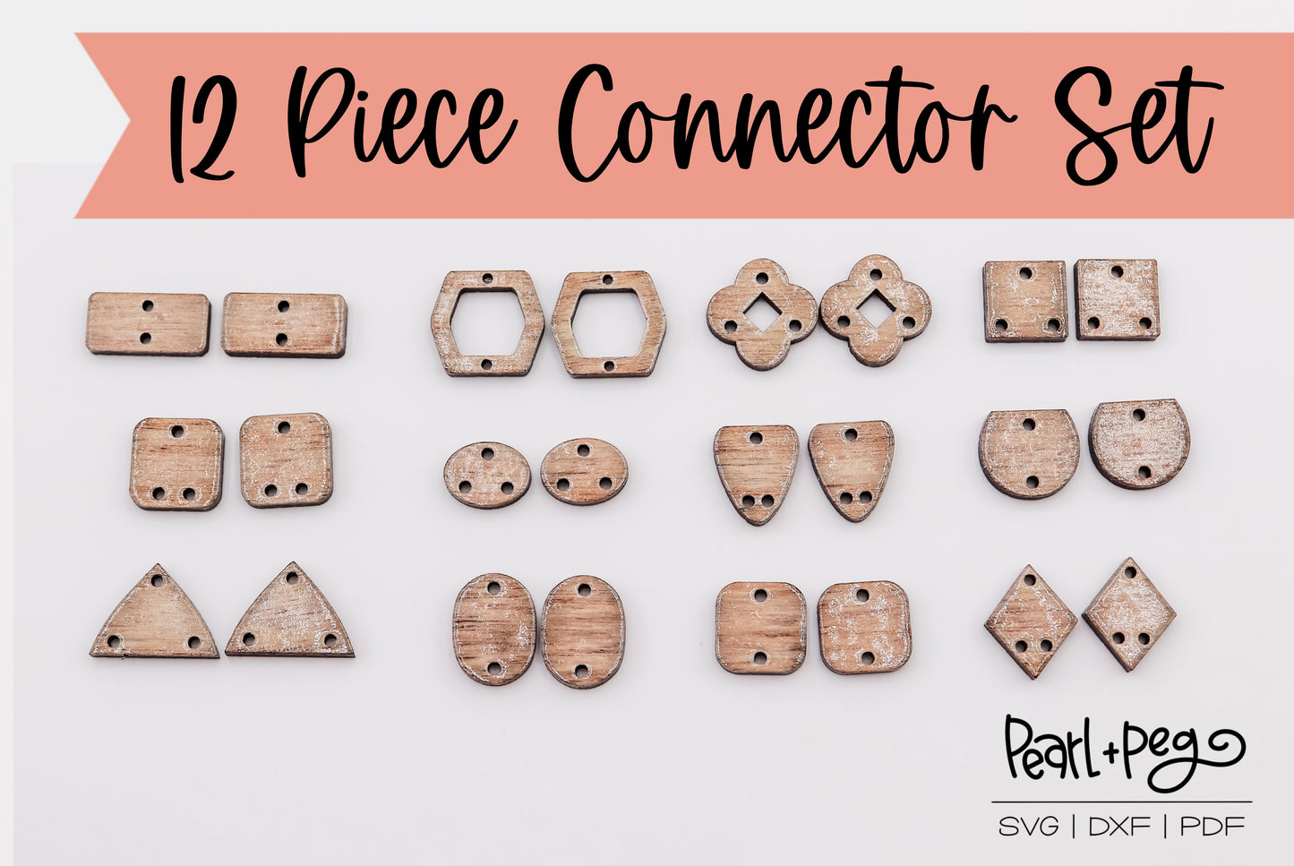 12 Various Connectors Laser Cut Digital Download-July2024