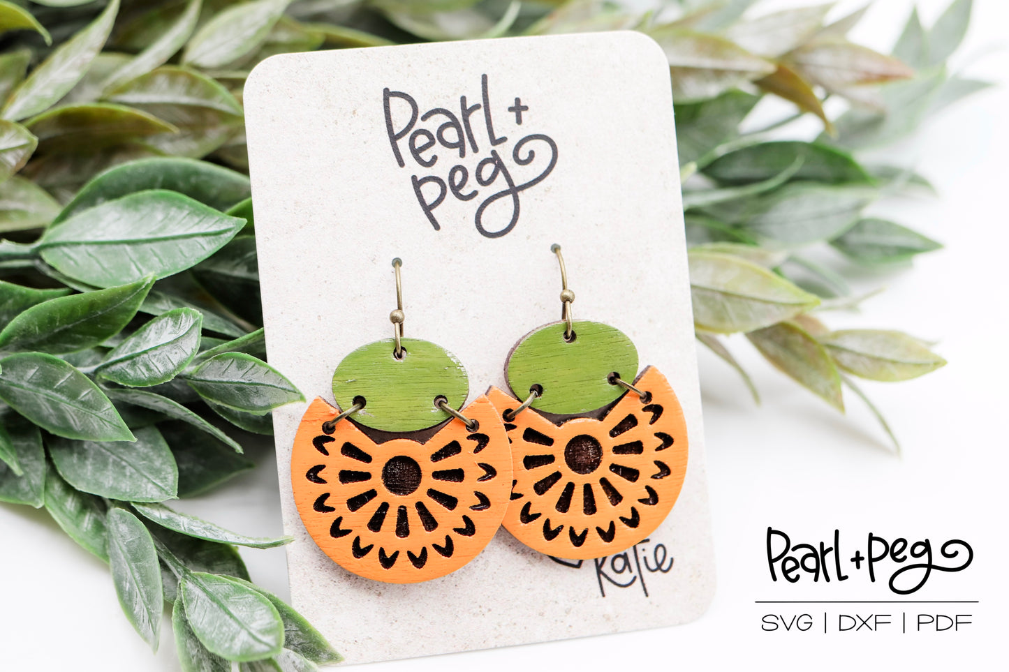 Oval Sunburst 2 Part Laser Earring Digital Download File-Aug2024
