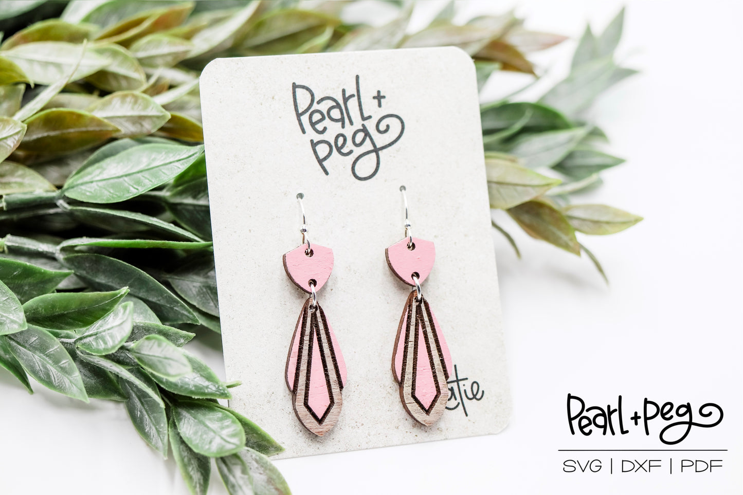 Long Elegant Engraved Center Laser Earring Digital Download-Feb2025