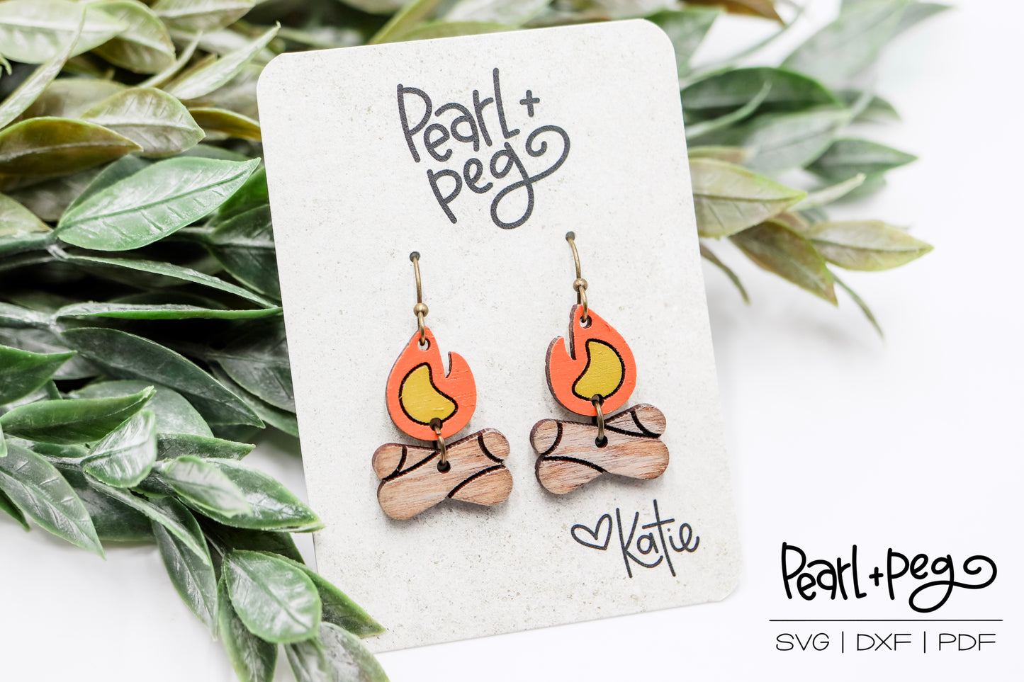 Campfire 2 Part Laser Earring Digital Download-Feb2025