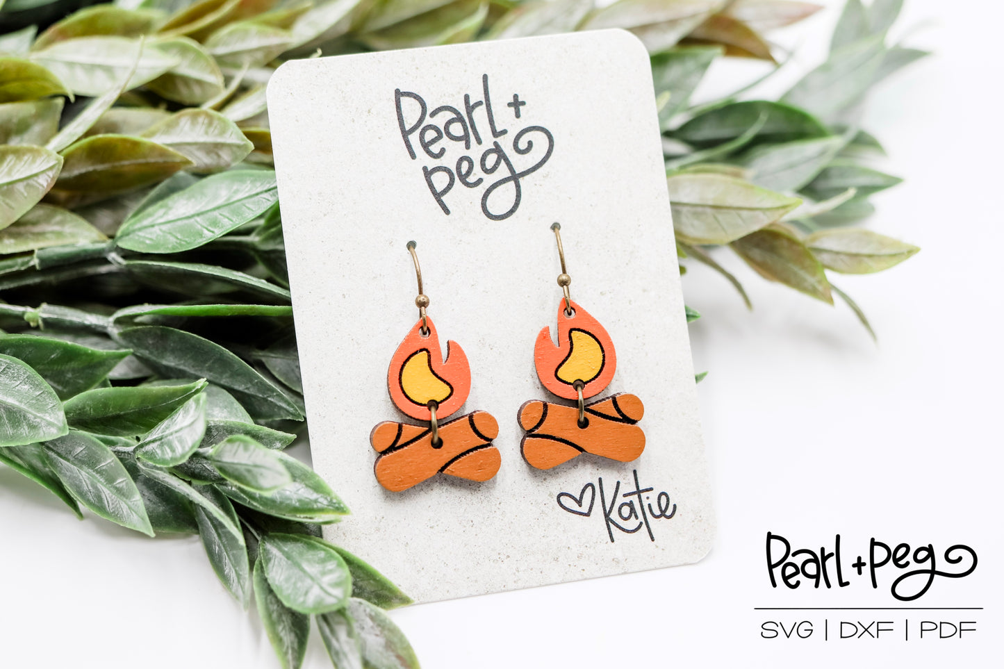 Campfire 2 Part Laser Earring Digital Download-Feb2025