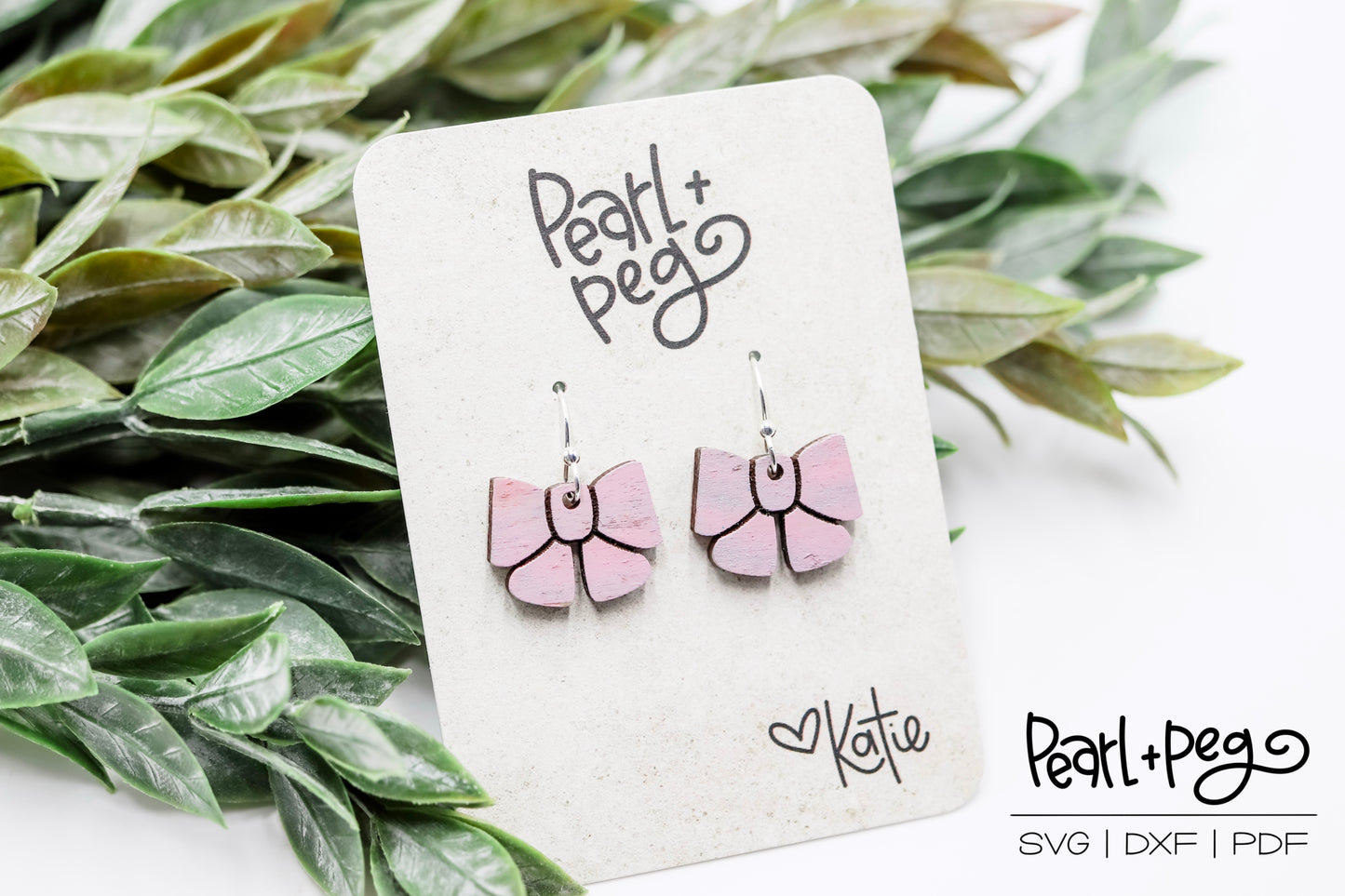 Small Bow Laser Earring Digital Download-Feb2025