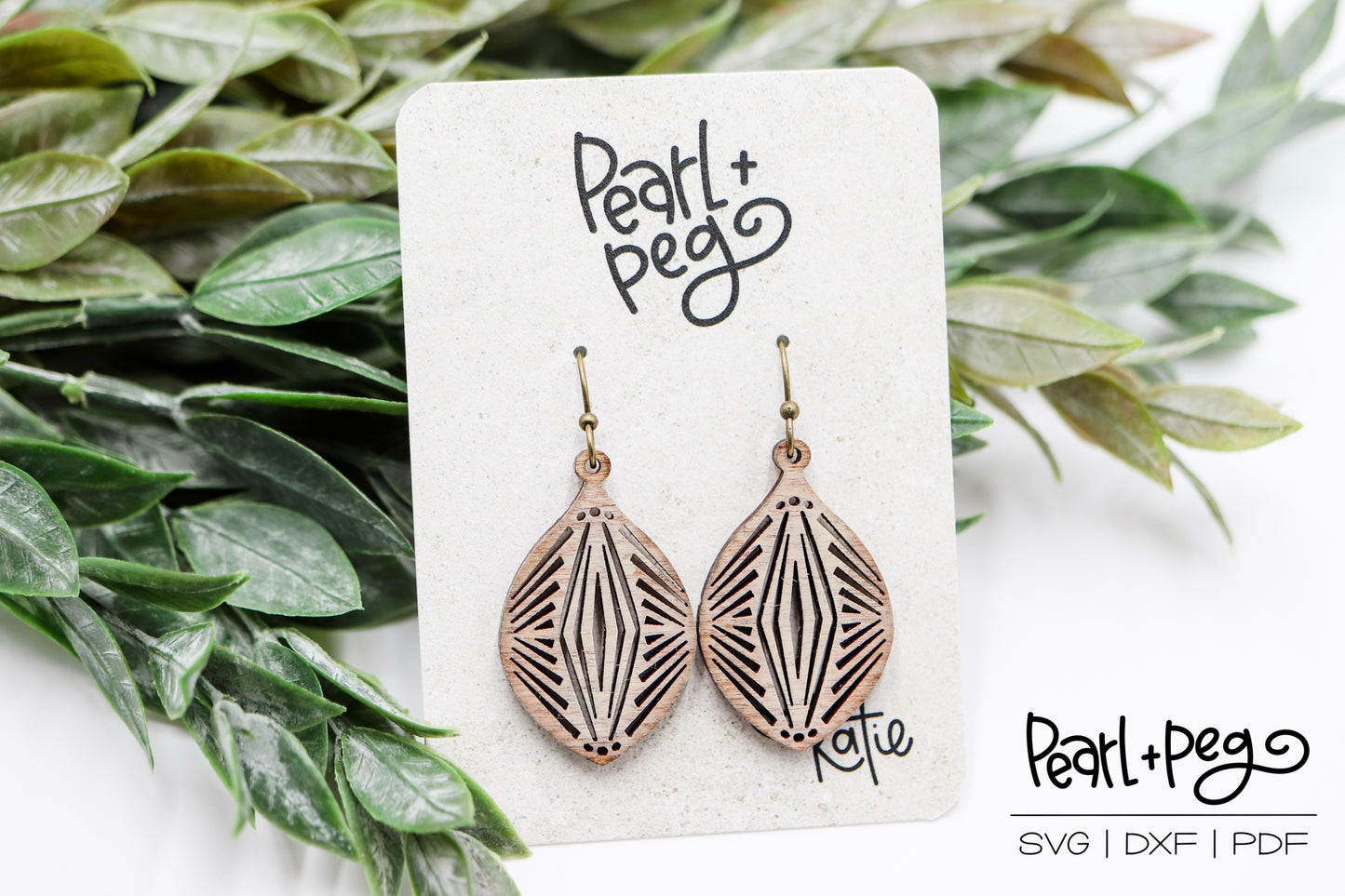 Round Plump Drop Cutout Laser Earring Digital Download-Feb2025