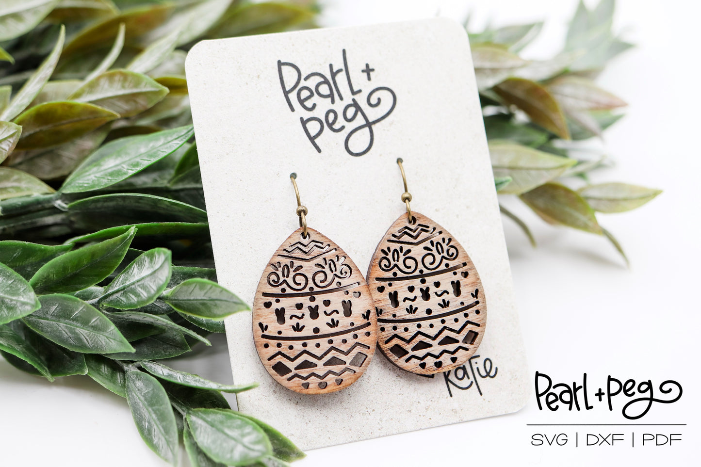 Easter Egg Cutout Laser Earring Digital Download-Mar2025