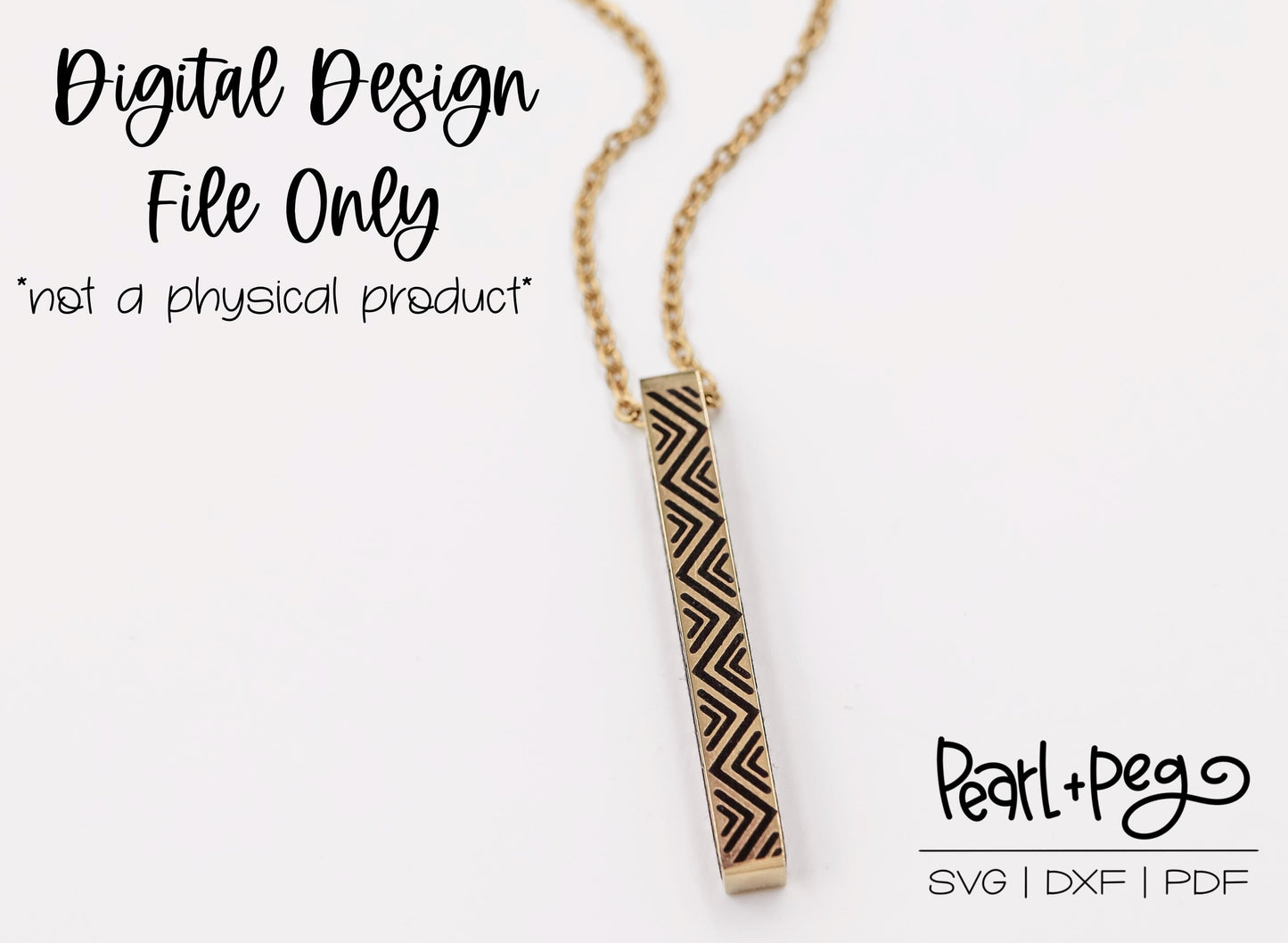 Aztec Pattern Vertical Bar Metal Blank Digital Download File