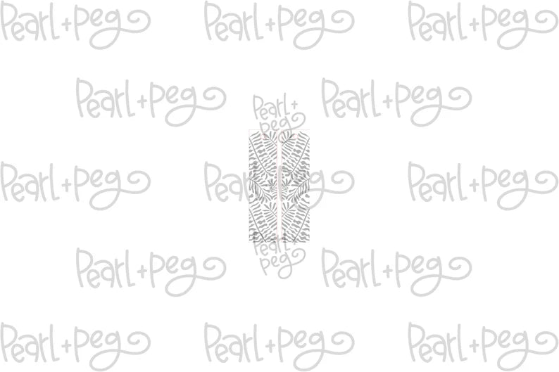 Brushed Greenery Bar Laser Engraved Earrings Digital Download