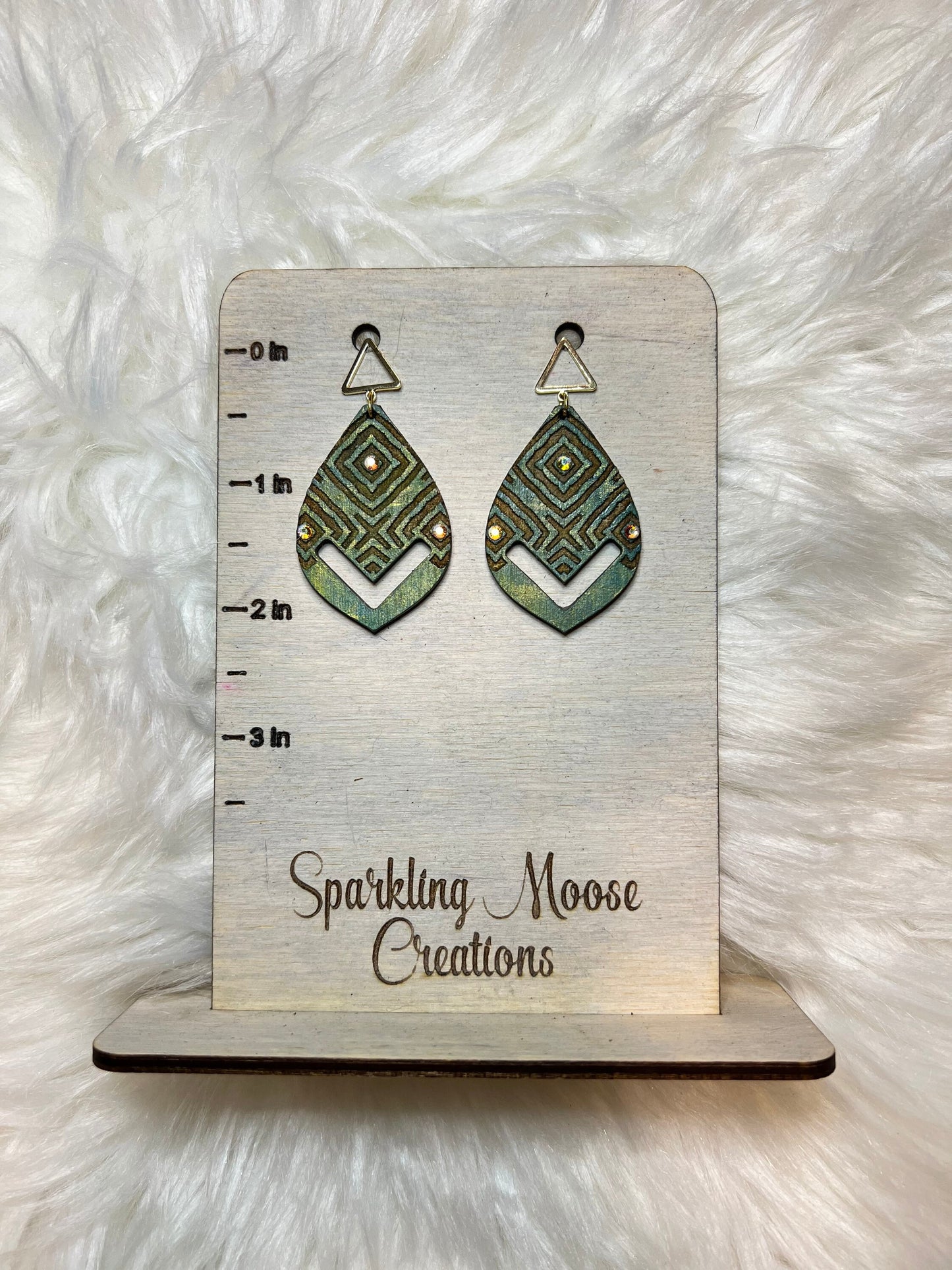 Macrame Boho Layered Square Laser Engraved Earring Digital Download