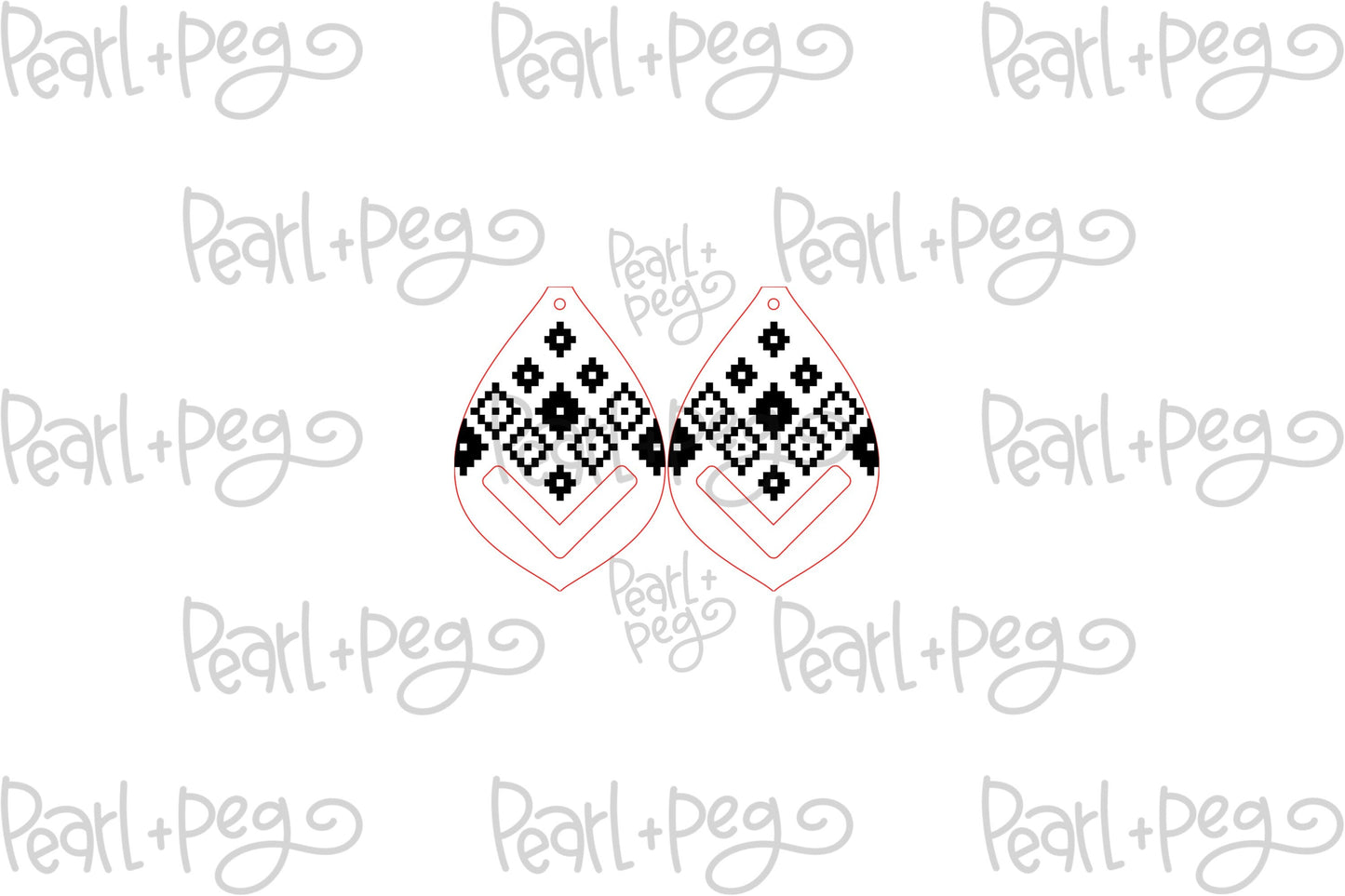 Aztec Boho Stacked Macrame Laser Engraved Digital Download