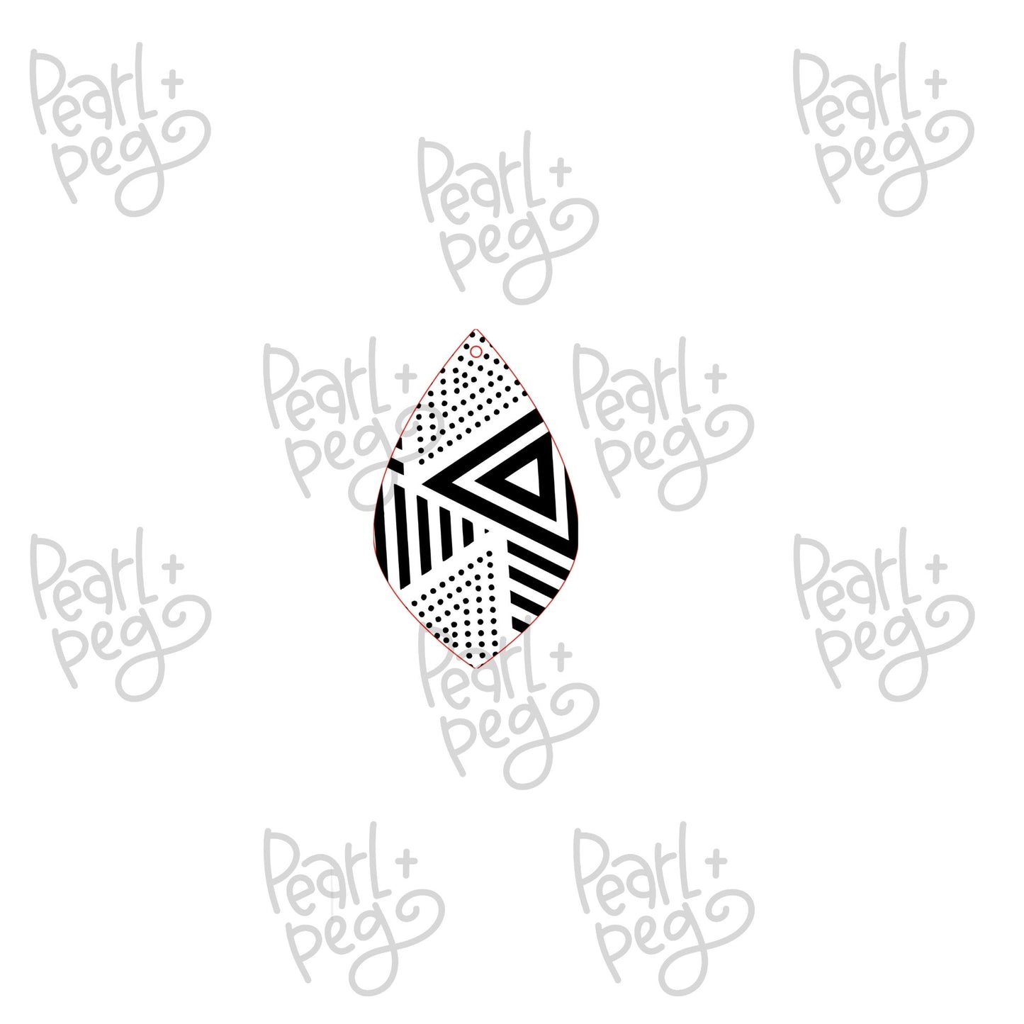 Abstract Fun 80’s 90’s Inspired Laser Engraved Earrings Digital Download