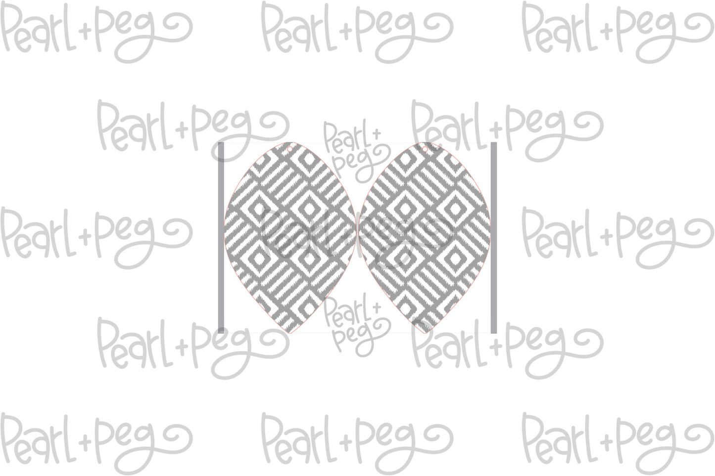 Geometric Abstract BOHO Drop Laser Engraved Earrings Digital Download