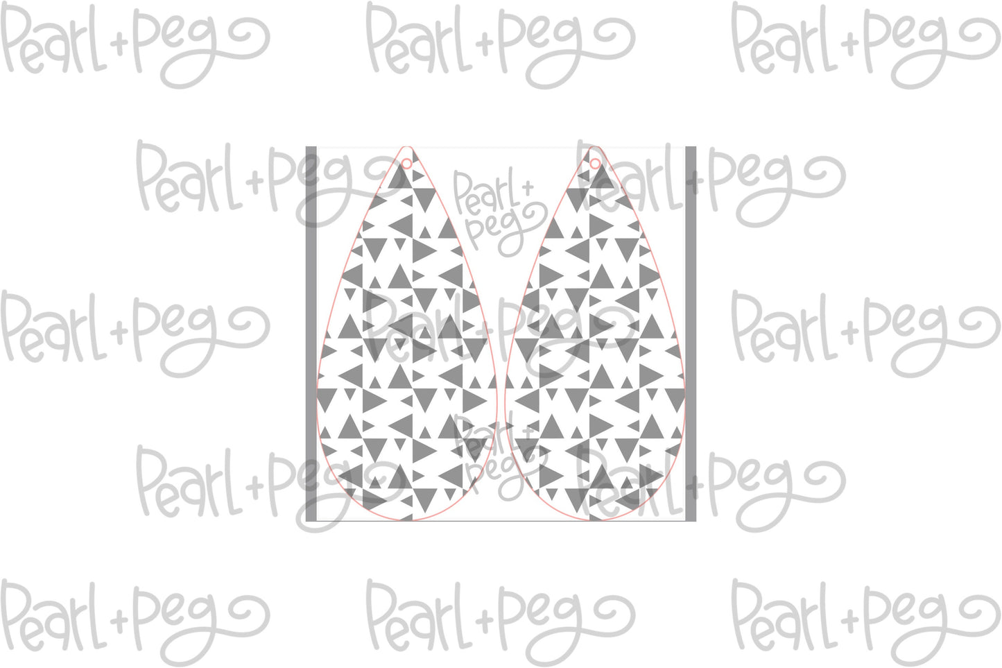 Geometric Fun Triangle Drop Laser Engraved Digital Download