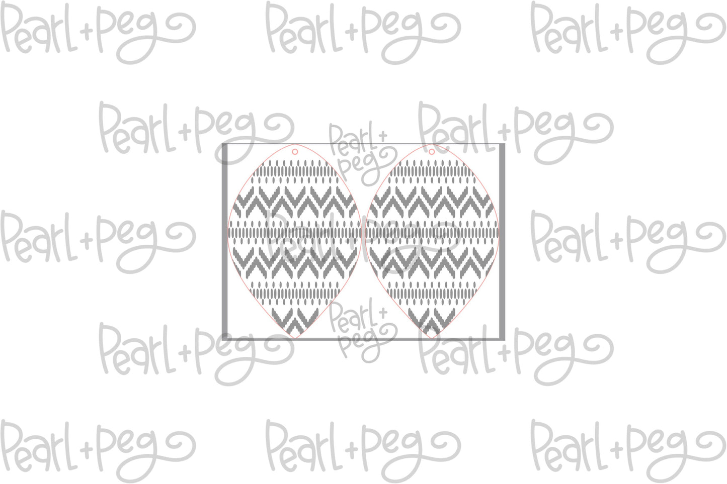 Western Sweater Drop Laser Engraved Earrings Digital Download