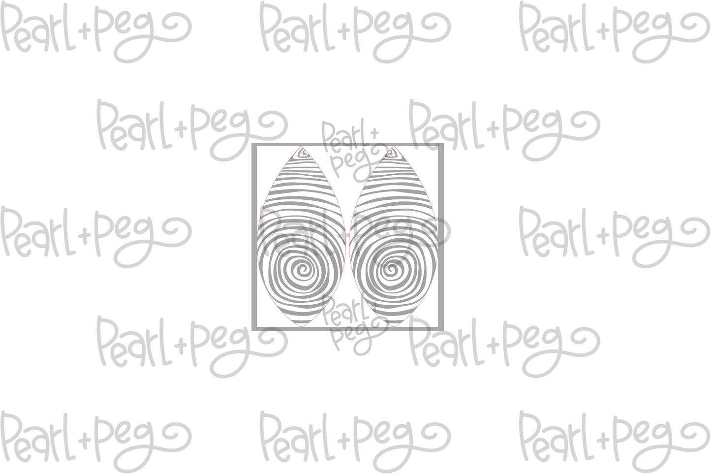 Wood Grain Angled Drop Laser Engraved Earrings Digital Download