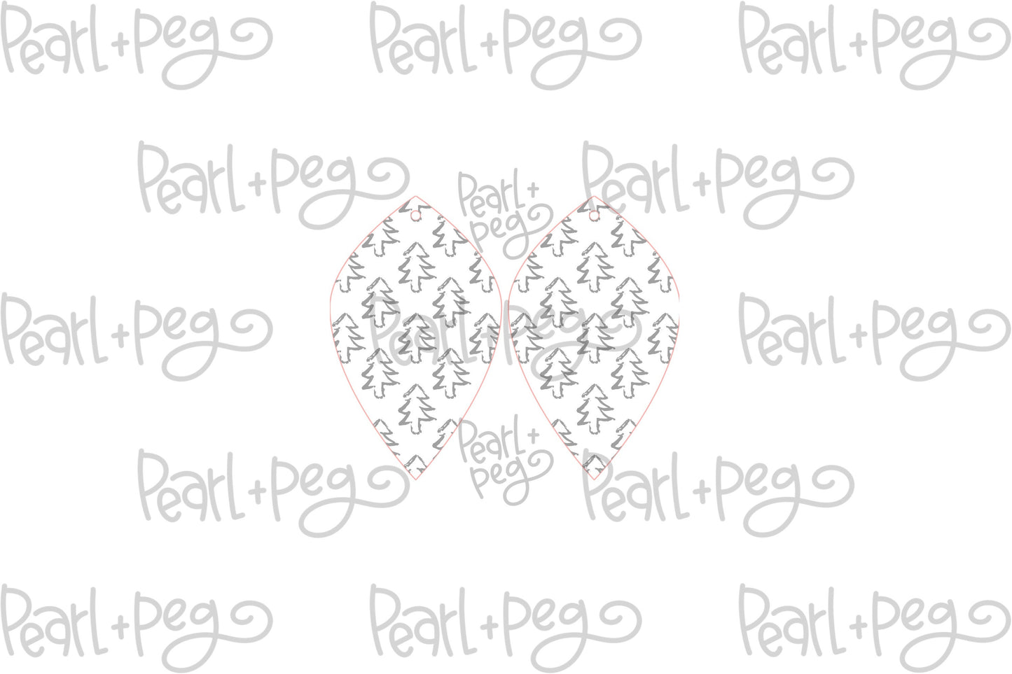 Christmas Cutout Trees Laser Engraved Digital Download