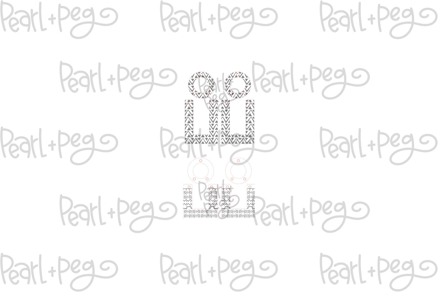 Boxed Donut Bundle Laser Engraved Earrings Digital Download