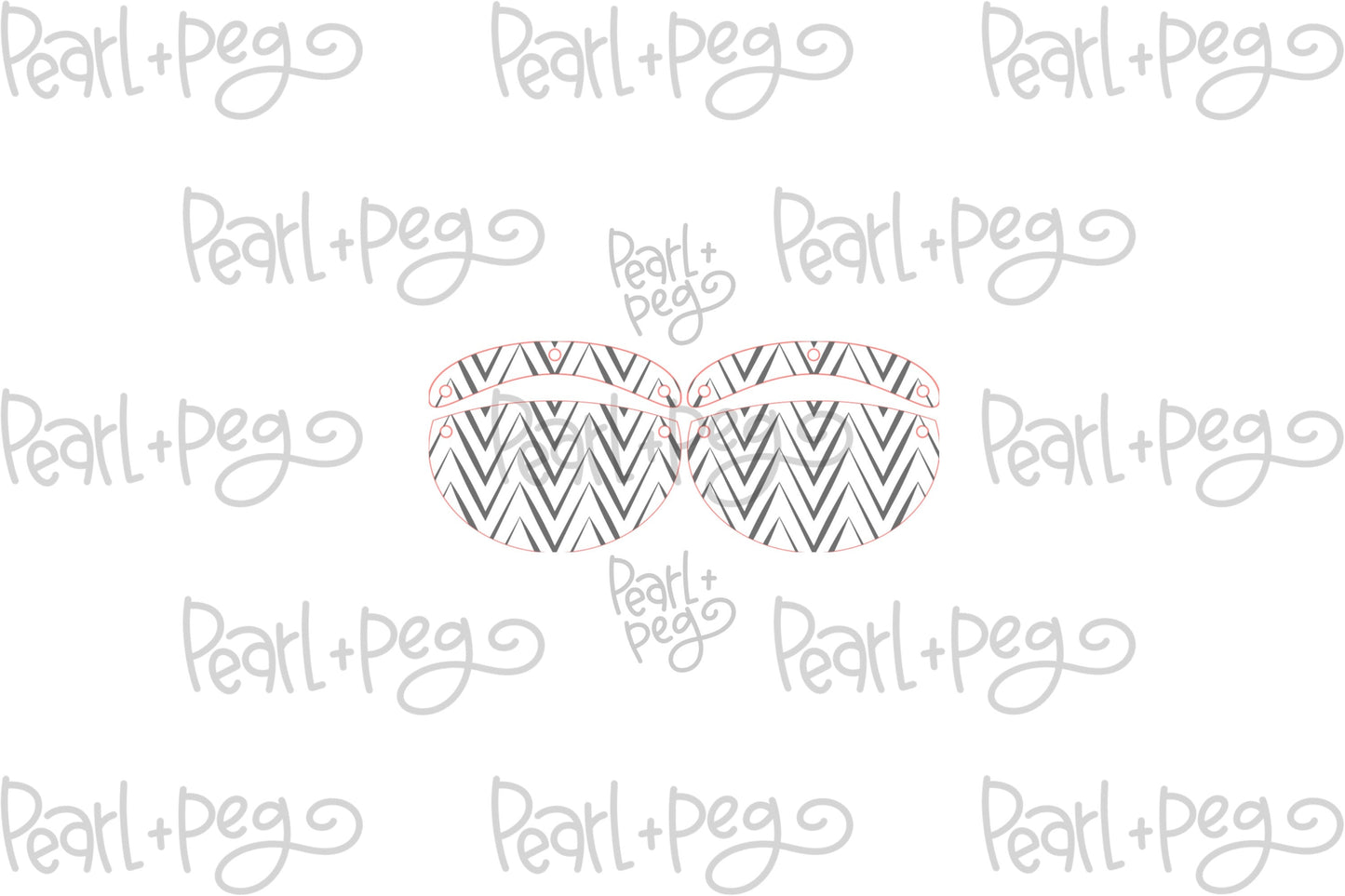 Wild Zag 2 Part Laser Engraved Earrings Digital Download