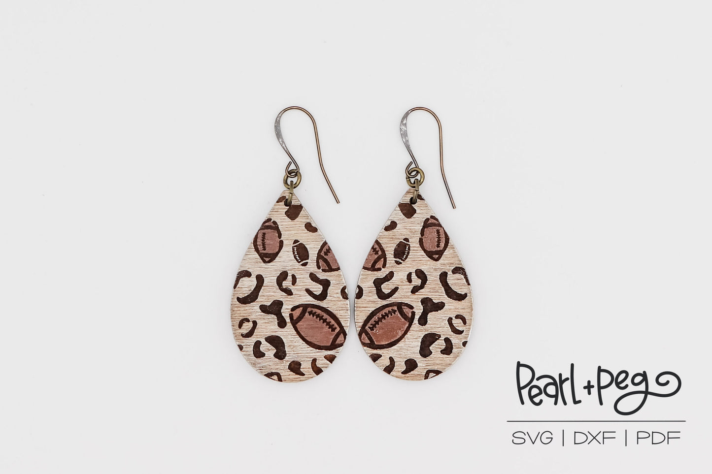 Sports Teardrop Bundle Laser Engraved Earrings Digital Download