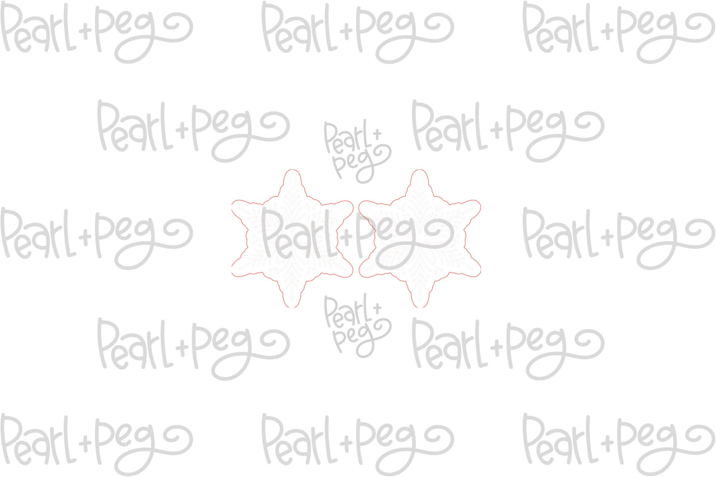 Snowflake Cut Out Dangle Laser Earrings Digital File