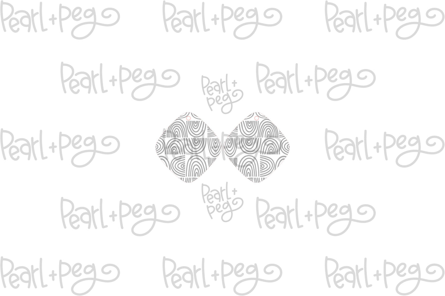 Rainbow Quad Laser Engraved Earrings Digital Download