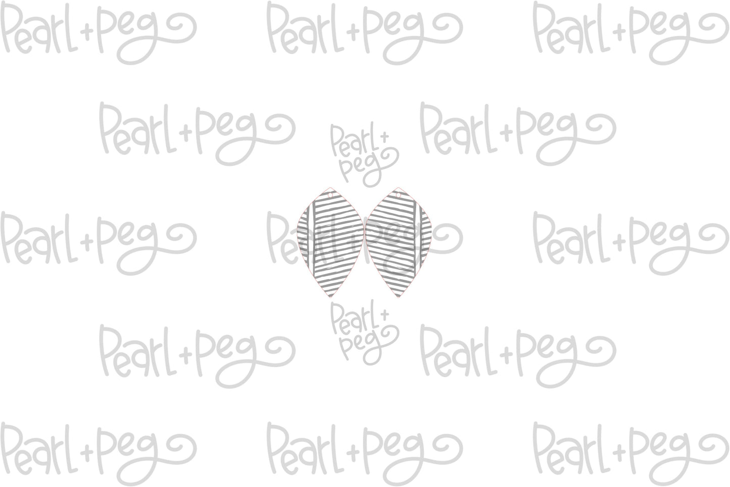 Slanted Seam Drop Laser Engraved Earrings Digital Download