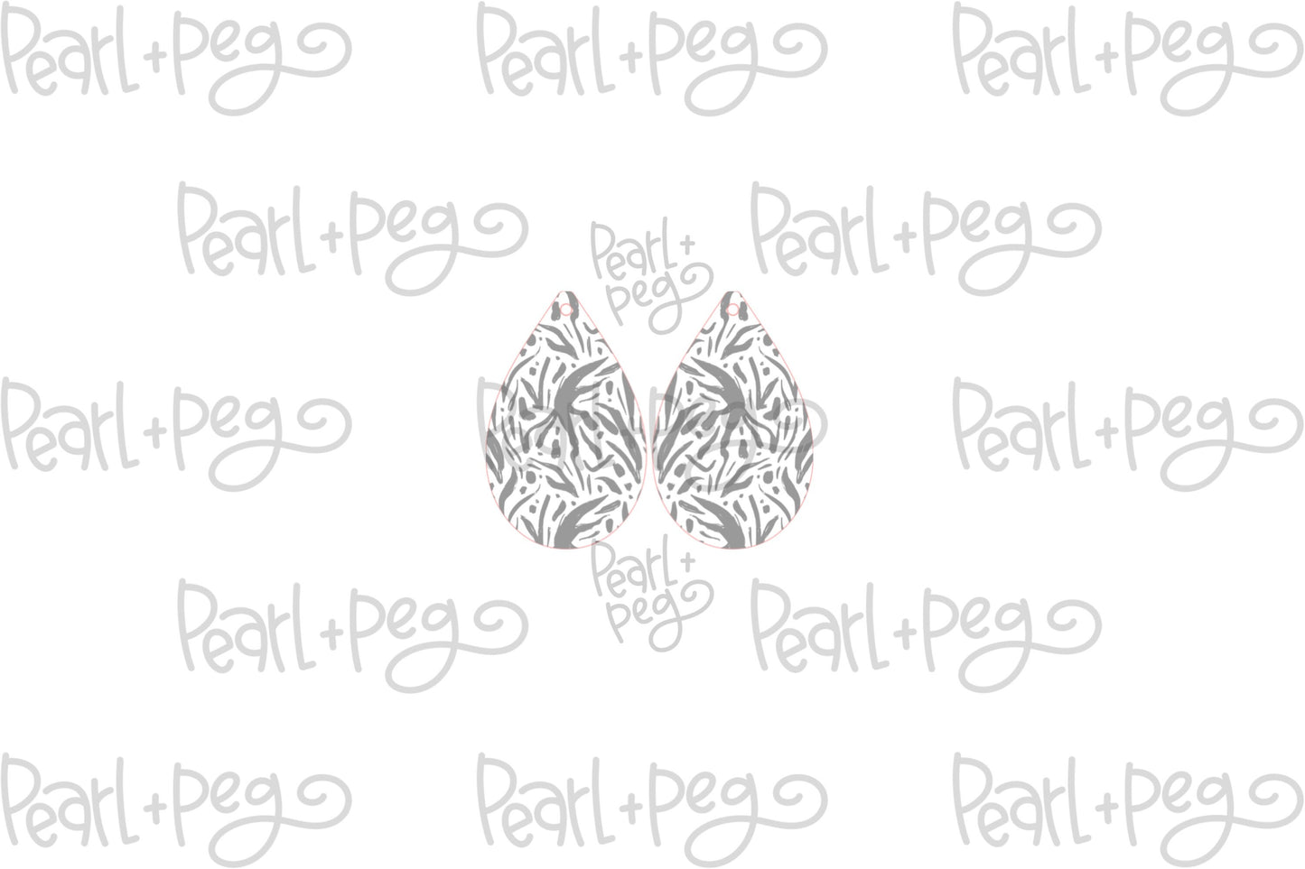 Abstract Splatter Drop Laser Engraved Earrings Digital Download