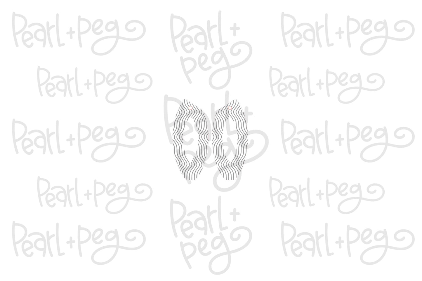 Sliced Wave Hoop Laser Engraved Earrings Digital Download