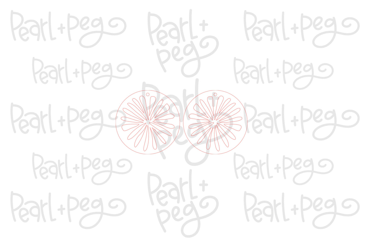 Sliced Burst Laser Engraved Earrings Digital Download