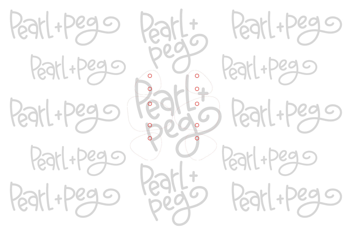 Abstract Solid Tri Shapes Laser Engraved Earrings Digital Download