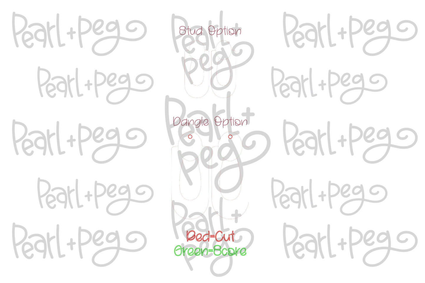 Abstract Round Droop Laser Engraved Earrings Digital Download