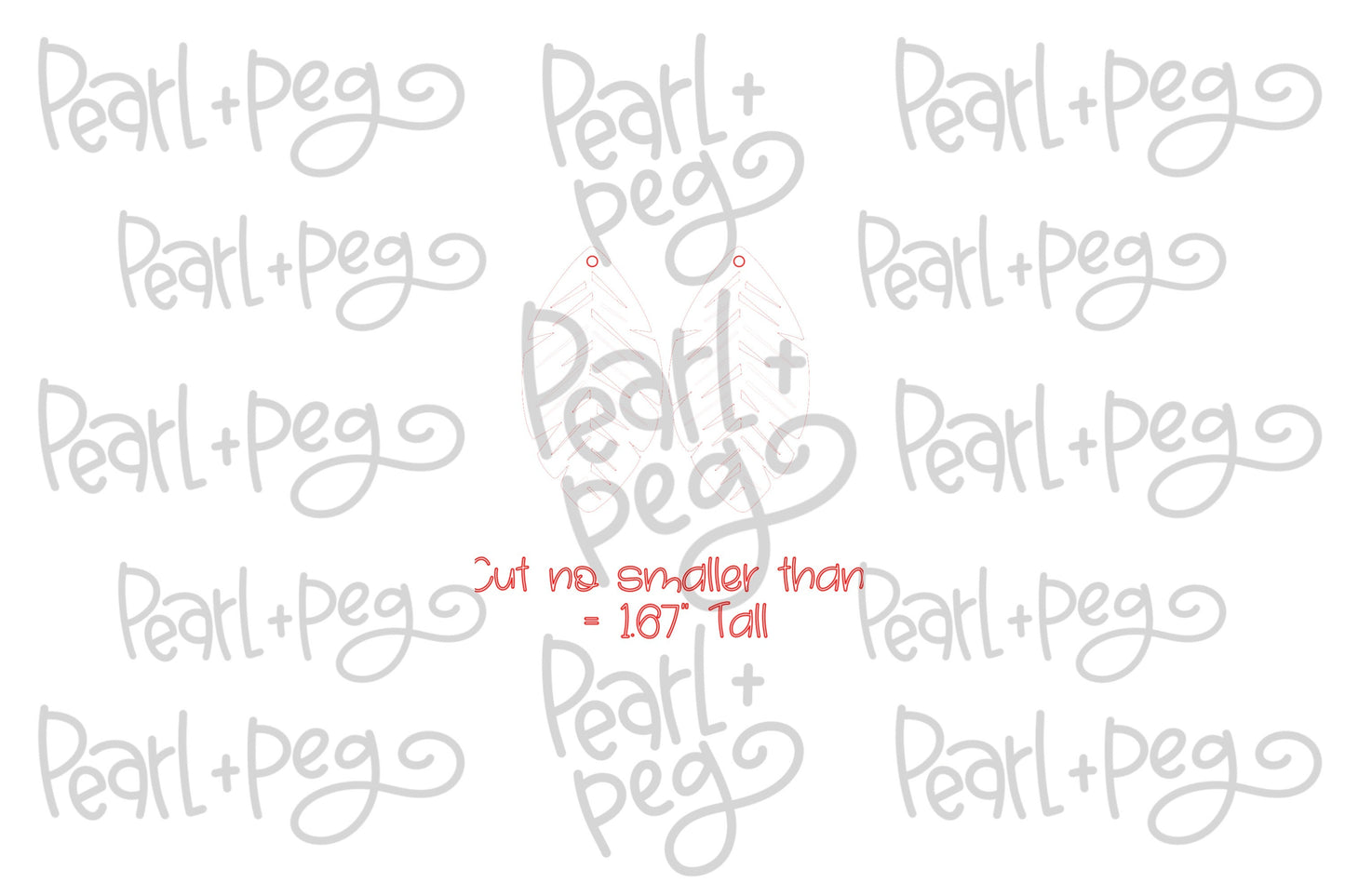 Feather Cutout Laser Engraved Earrings Digital Download