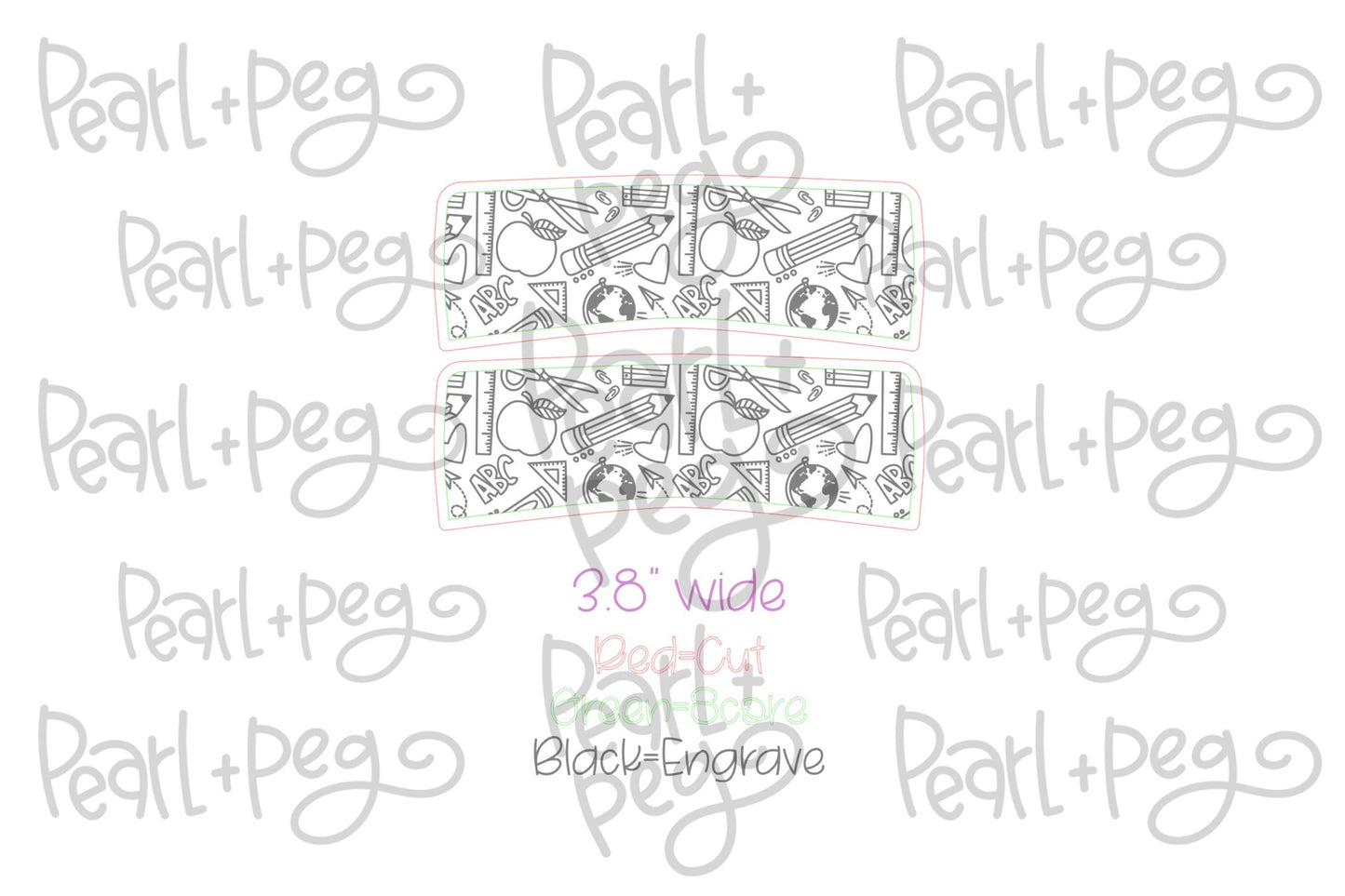 School Teacher Hair Clip Laser Engraved Hair Clip File