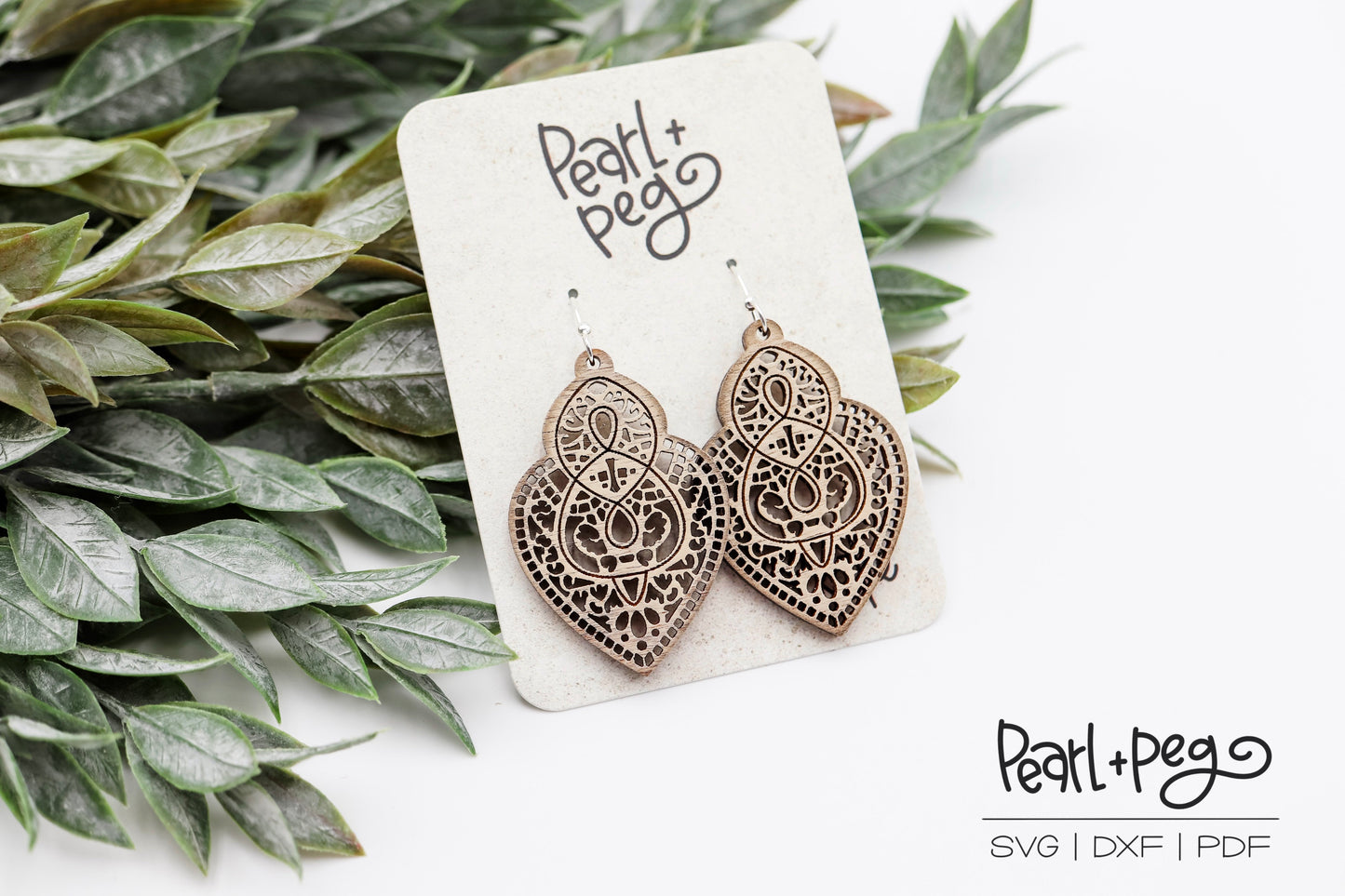 Intricate Infinity Laser Cut Earrings Digital Download