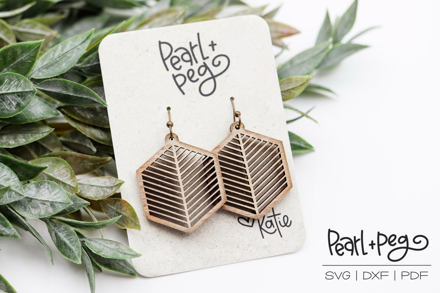 Slit Hexagon Laser Engraved Cut Digital Download File