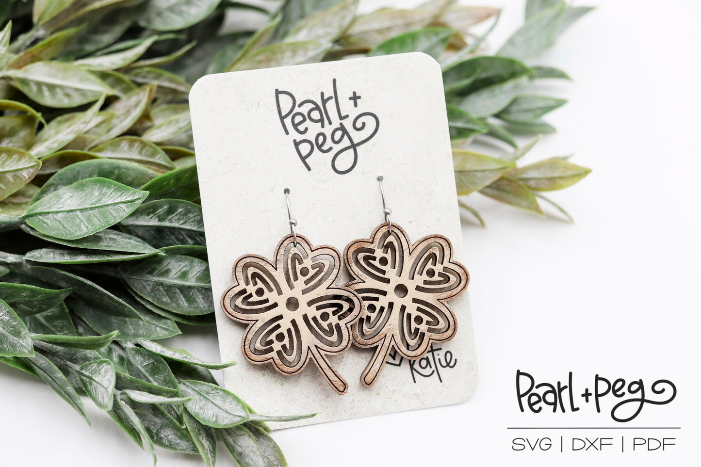 Shamrock Earring Bundle Laser Cut Earrings Digital Download File SVG