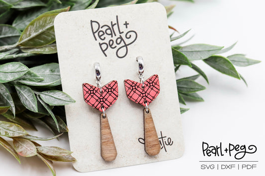 Checkered Drop 2 Part Laser Engraved Digital File-June2024