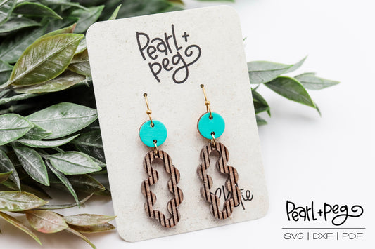 Squiggle Lined 2 Option Laser Engrave Digital Download-June2024