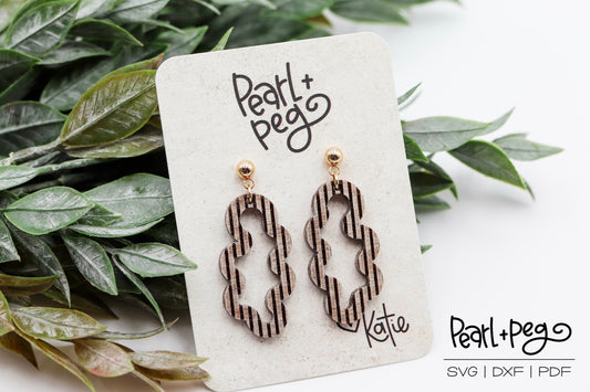 Squiggle Lined 2 Option Laser Engrave Digital Download-June2024