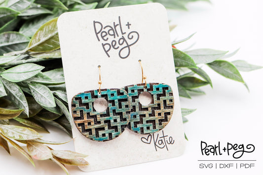 Plump Semi Circle Hoop 3 Options Laser Engrave Digital Download-June2024