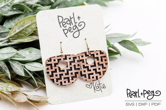 Plump Semi Circle Hoop 3 Options Laser Engrave Digital Download-June2024