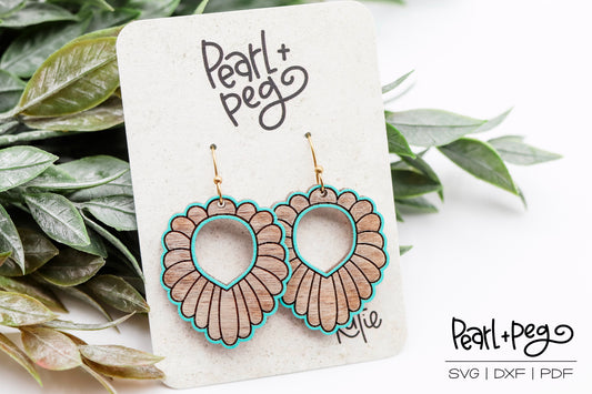 Simple Draped Hoop 2 Options Laser Engrave Digital Download-June2024