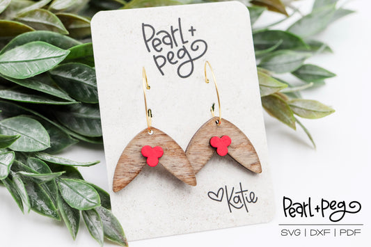 Mistletoe with Berries Laser Earring Digital Download File-Nov2024