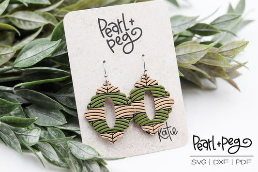 Engraved Scallop Hoop Earring Digital Download File-July2024