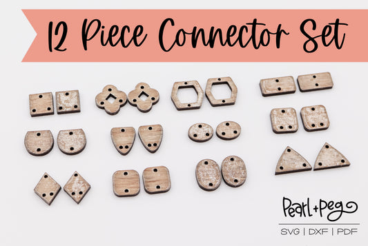 12 Various Connectors Laser Cut Digital Download-July2024