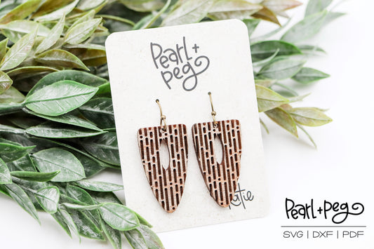 3 Design Flat Top Long Hoop Laser Earring Digital Download-Dec2024