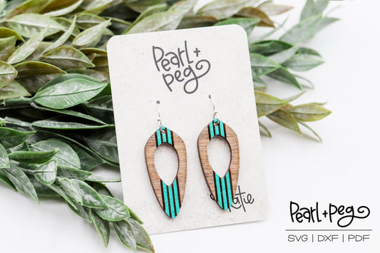 3 Design Oval Hoop Bundle Laser Earring Digital Download-Dec2024