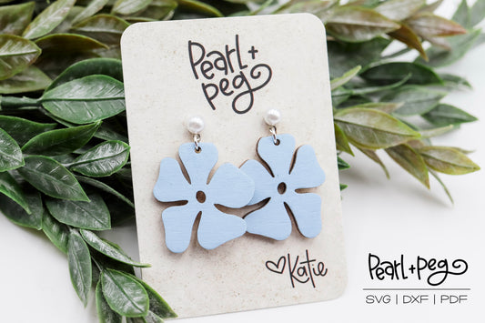 Groovy Flower Laser Earring Digital Download File-Aug2024